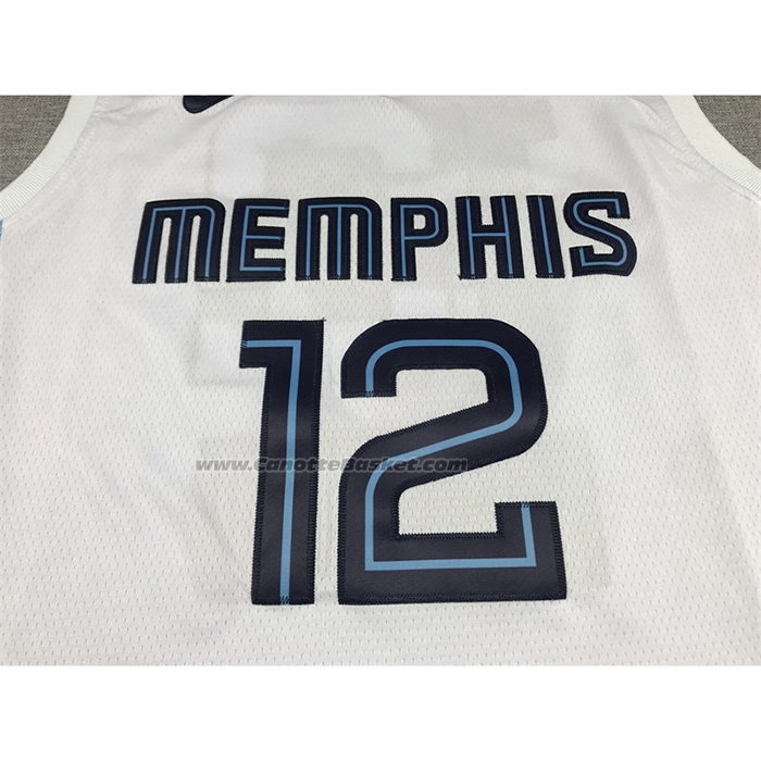 Maglia Memphis Grizzlies Ja Morant #12 Association 2022-23 Bianco